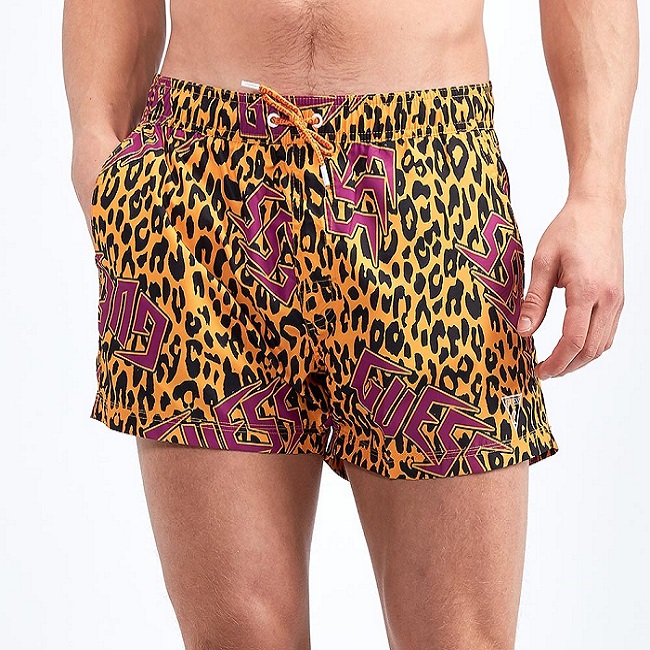 Мъжки Плувни Шорти – Guess Leopard Print - 2
