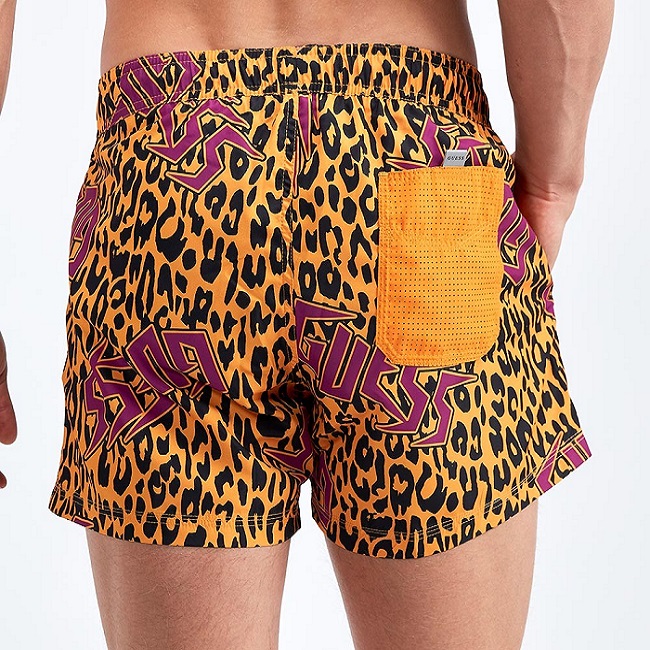 Мъжки Плувни Шорти – Guess Leopard Print - 3