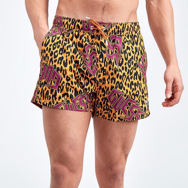Мъжки Плувни Шорти – Guess Leopard Print - 4