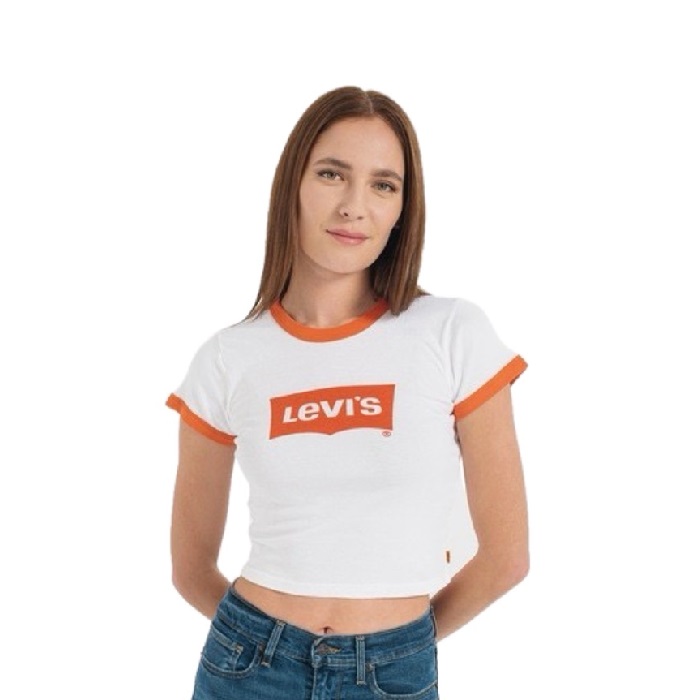 ДАМСКА ТЕНИСКА - LEVI'S T-SHIRT GRAPHIC RINGER MINI - 3