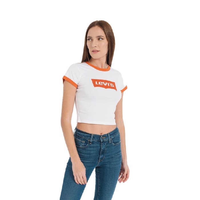 ДАМСКА ТЕНИСКА - LEVI'S T-SHIRT GRAPHIC RINGER MINI - 4