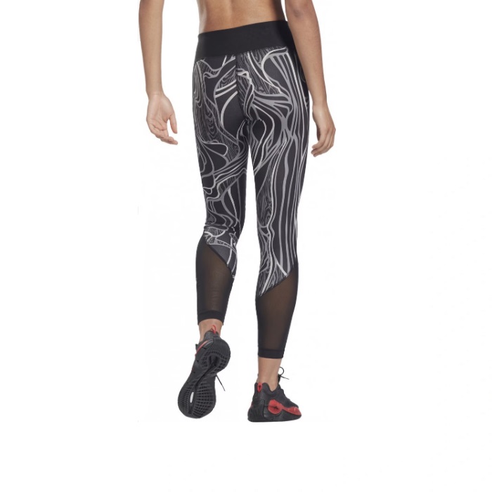 Дамски Спортен Клин - Reebok Lux Speedwick Graphic Tight Leggings - 4