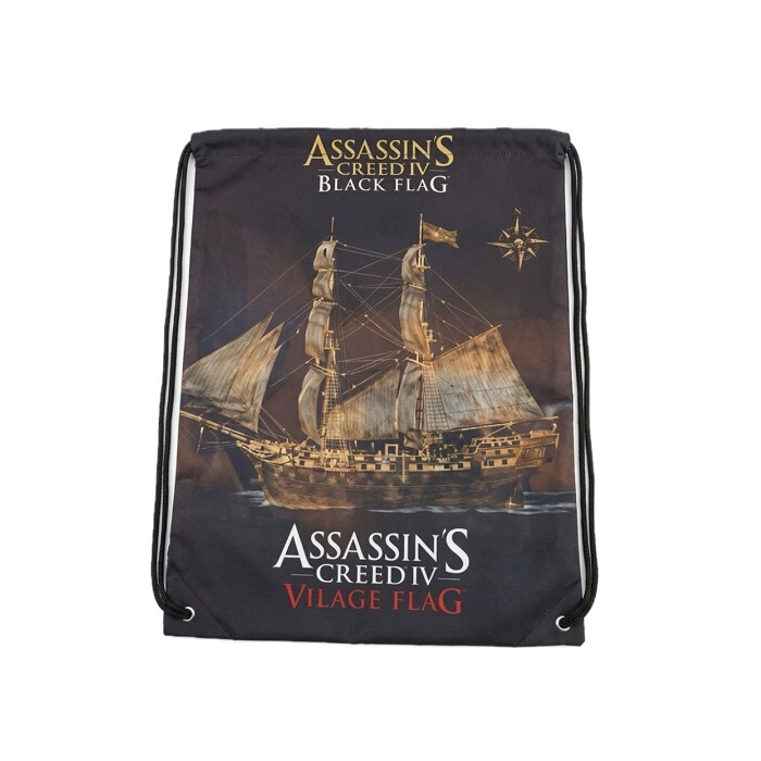Спортна Чанта тип Мешка – Assassin's Creed IV Vilage Flag Gym sack